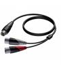 CABO CLA735/1.5 XLR FEMEA / 2 XLR MACHO ( 1,5MT )