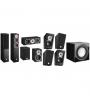 SISTEMA DOLBY ATMOS 5.1.4  SPEKTOR 6 ( SPEKTOR 6 + SPEKTOR 1 + SPETKTOR VOKAL + 4 X  ALTECO C-1 + SUB E-9 F , PRETO ASH )