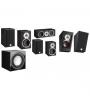 DALI SISTEMA DOLBY ATMOS 5.1.2 SPEKTOR 2 ( 2 X SPEKTOR 2 + SPETKTOR VOKAL + 2 X ALTECO C-1 + SUB E-9 F , PRETO ASH )