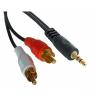 CABO 2X RCA - 3.5MM ESTÉREO M/M 20.0MT , 35496