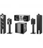 B&W SISTEMA HOME CINEMA 702 S3 + 705 S3 + HTM71 S3 + DB2D ( PRETO LACADO )