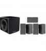 SISTEMA HOME CINEMA 5 X COLUNA MINX 22 (UNIDADE,PRETO) + 1 X SUBWOOFER X201 (UNIDADE,PRETO)