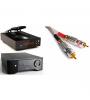 SISTEMA HI-FI LEITOR DE CD APOLLO-R + AMPLIFICADOR BRIO + CABO RCA/RCA COUPLE 2 , 1MT ( PAR )