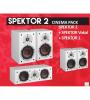 SISTEMA HOME CINEMA SPEKTOR 2 5.0  SPEKTOR 2 + SPEKTOR VOKAL + SPEKTOR 1( WHITE )