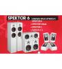 SISTEMA HOME CINEMA SPEKTOR 6 PACK ATMOS 4 SPEKTOR 6  + SPEKTOR VOKAL + SPEKTOR 1 + 4 X ALTECO C-1( WHITE )