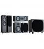 SISTEMA HOME CINEMA 5.1 MONITOR AUDIO BRONZE 500 ( PAR , PRETO ) + BRONZE 100 ( PAR , PRETO ) + BRONZE C150 ( UNIDADE , PRETO ) + SUBWOOFER BRONZE W10 ( UNIDADE , PRETO )