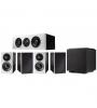 SISTEMA HOME CINEMA 5.1 , 2 PARES COLUNAS D7 + COLUNA CENTRAL D5C + SUBWOOFER DN8 ( PRETO )