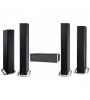 SISTEMA HOME CINEMA 5.0 , COLUNAS BP9060 ( PAR ) + COLUNA CENTRAL CS9060 ( UNIDADE ) +  COLUNAS BP9020 ( PAR , PRETO )