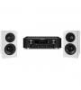 SISTEMA ESTéREO MARANTZ AMPLIFICADOR/BLUETOOTH/WI-FI/STREAMING PM7000N ( PRETO ) + DEFINITIVE TECHNOLOGY COLUNAS D9 ( PAR , BRANCO )