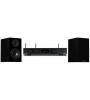 SISTEMA AUDIOLAB AMPLIFICADOR INTEGRADO STEREO STREAMER 6000A PLAY ( PRETO ) + WHARFEDALE COLUNAS 12.1 ( PAR , PRETO )