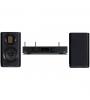 SISTEMA AUDIOLAB AMPLIFICADOR INTEGRADO STEREO STREAMER 6000A PLAY ( PRETO ) + WHARFEDALE COLUNAS EVO4.1 ( PAR , PRETO )