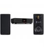 SISTEMA AUDIOLAB AMPLIFICADOR CD/STREAMING/DAC/BLUETOOTH OMNIA ( PRETO ) + WHARFEDALE COLUNAS EVO4.2 ( PAR , PRETO )