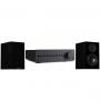 SISTEMA QUAD AMPLIFICADOR INTEGRADO COM BLUETOOTH/WIRELESS STREAMING VENA II PLAY ( PRETO ) + WHARFEDALE COLUNAS 12.1 ( PAR , PRETO )