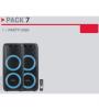 SISTEMA DE AUDIO PROF PACK 7 COM 2 X COLUNAS PORTáTIL PARTY-DUO