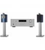 SISTEMA ESTéREO ROTEL AMPLIFICADOR INTEGRADO RA-1572 MKII ( SILVER ) + B&W COLUNAS 705 SIGNATURE ( MIDNIGHT BLUE METALLIC BRILLO ,PAR )