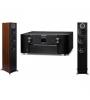 SISTEMA MARANTZ RECEIVER 8K 11.2 CANAIS SR8015 ( BLACK ) + ELAC COLUNAS DEBUT REFERENCE DFR52 ( PAR , BLACK/WOOD )