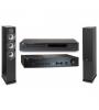 SISTEMA NAD AMPLIFICADOR C316 BEE V2 + NAD LEITOR DE CD C 538 + ELAC COLUNAS DEBUT 2.0 F6.2 ( PAR , PRETO )