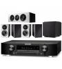 SISTEMA MARANTZ RECEPTOR ULTRA ELEGANTE DE 5.2 CANAIS NR1510 ( PRETO ) + DEFINITIVE TECHNOLOGY SISTEMA HOME CINEMA 5.1 , 2 PARES COLUNAS D7 + COLUNA CENTRAL D5C + SUBWOOFER DN8 ( PRETO )